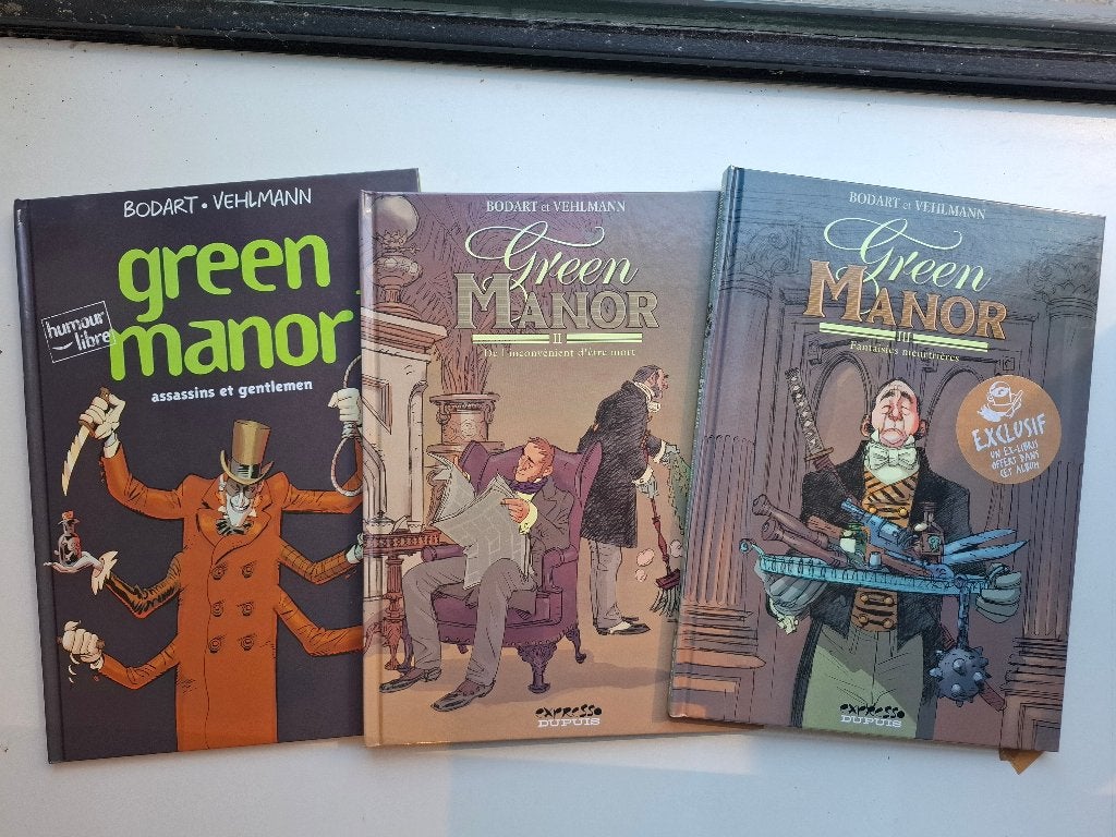 GREEN MANOR TOMES 1 à 3 SERIE COMPLETE TBE TOUS EO, Livres, Série complète ou Série, Enlèvement ou Envoi, Comme neuf