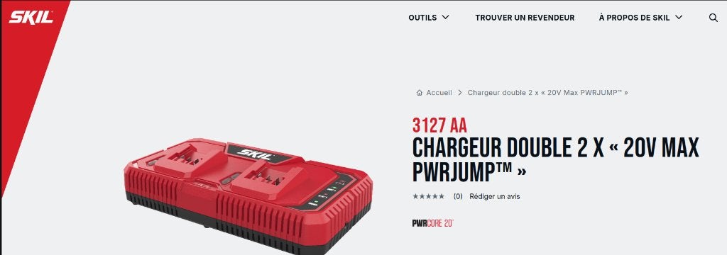 SKIL Chargeur Rapide double 2 x « 20V Max PWRJUMP, Bricolage & Construction, Enlèvement ou Envoi, Neuf