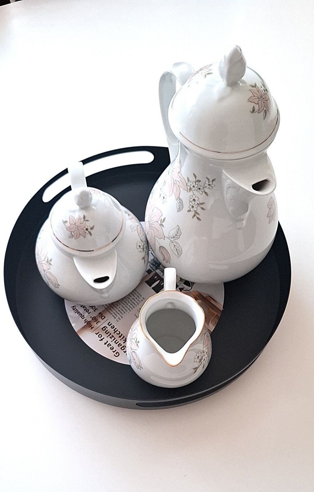 Service à café Kahla Triptis en porcelaine – Vintage 3 pièce, Maison & Meubles, Accessoires pour la Maison | Plateaux