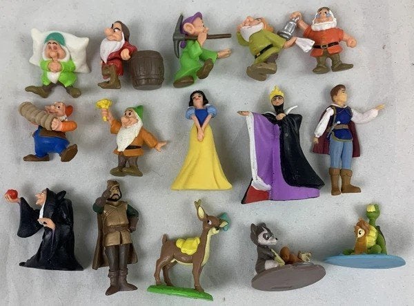 Ensemble de figurines Disney Blanche-Neige et les Sept Nains, Collections, Envoi, Blanche-Neige ou Belle au Bois Dormant, Comme neuf