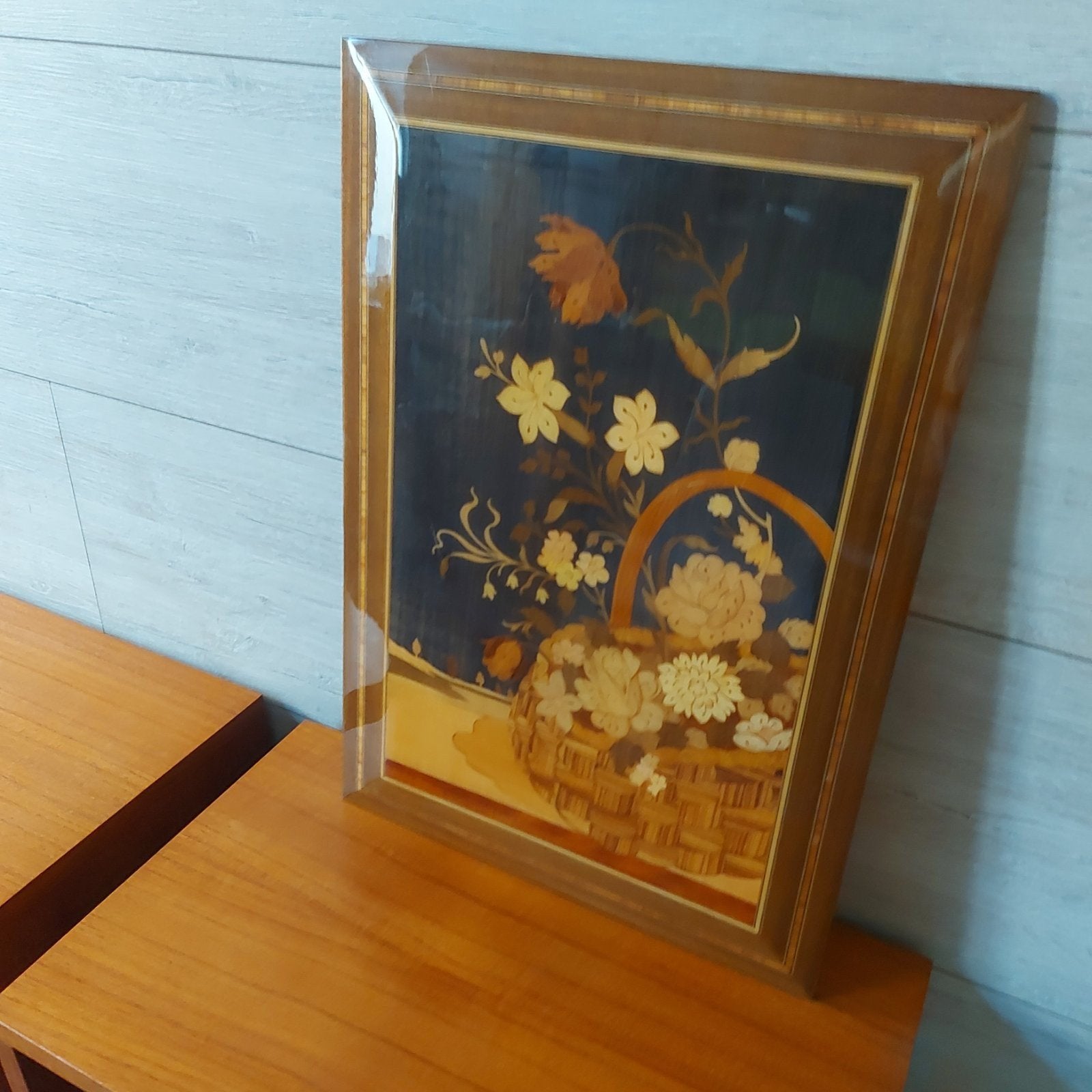 vintage houten schilderijen, Antiek en Kunst, Paneel, Handgeschilderd, Vintage, Ophalen