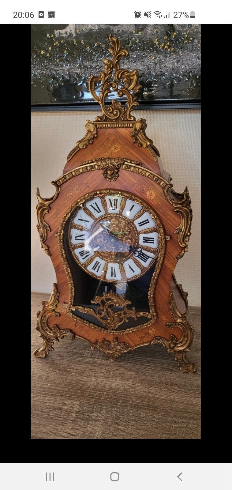 boulle pendule klok, Ophalen