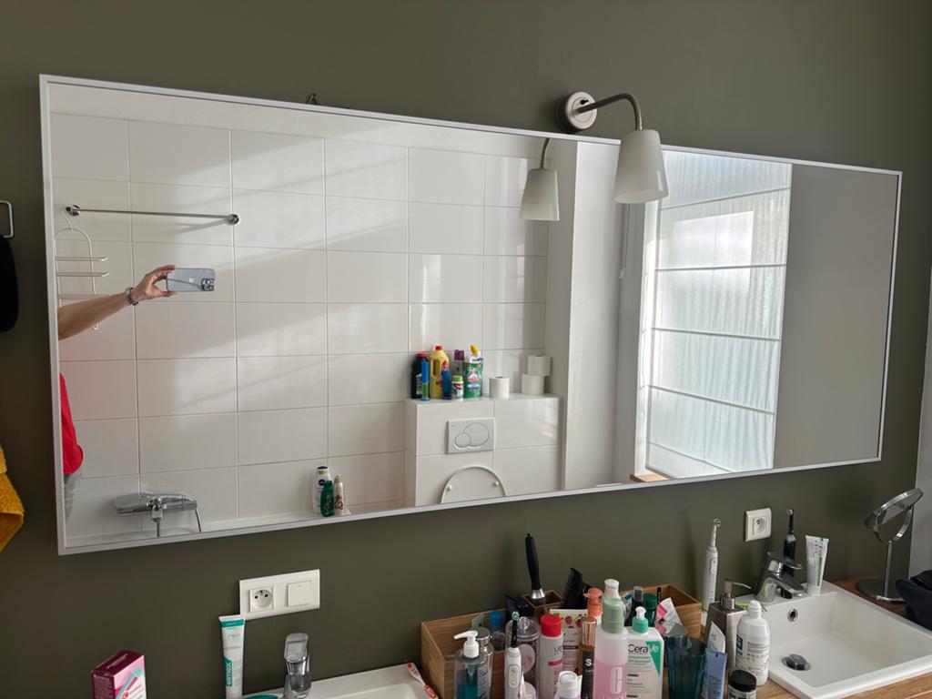 Grand miroir mural 196 x 78 cm, 125 cm ou plus, Moins de 100 cm, Enlèvement, Utilisé