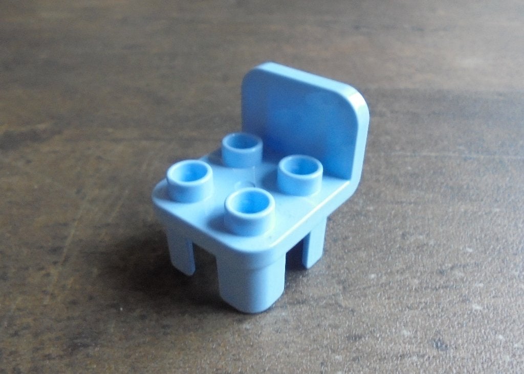 Lego Duplo Furniture Chair with Rounded Back (zie foto's) 4, Ophalen of Verzenden, Gebruikt, Losse stenen, Duplo