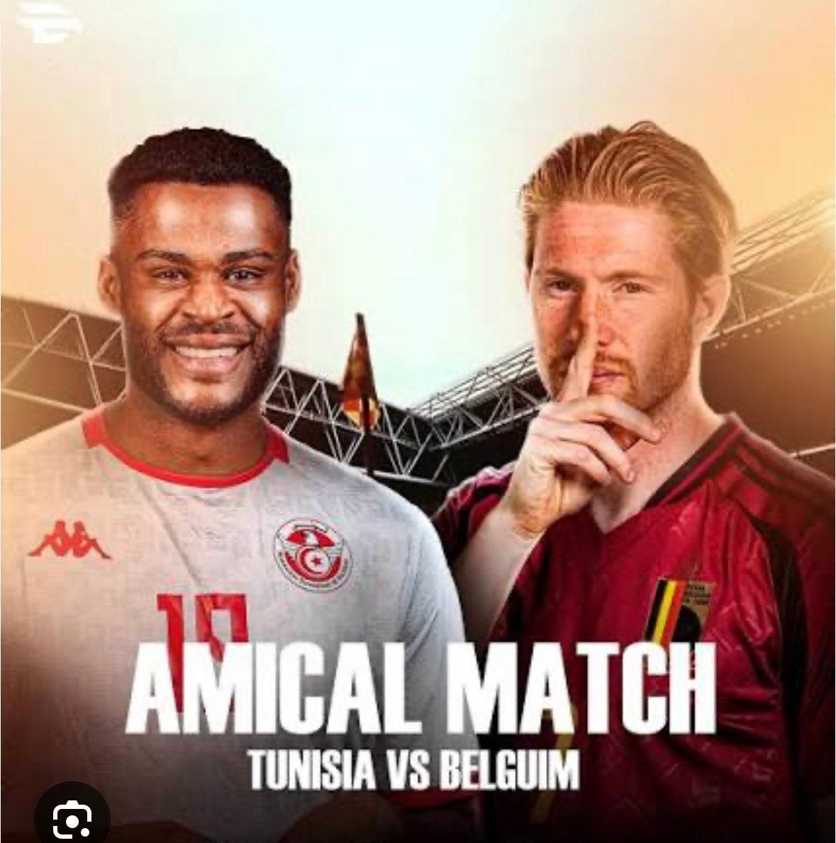 2 tickets côte à côte - Match Belgique Tunisie 6juin, Autres types, Deux personnes, Juin