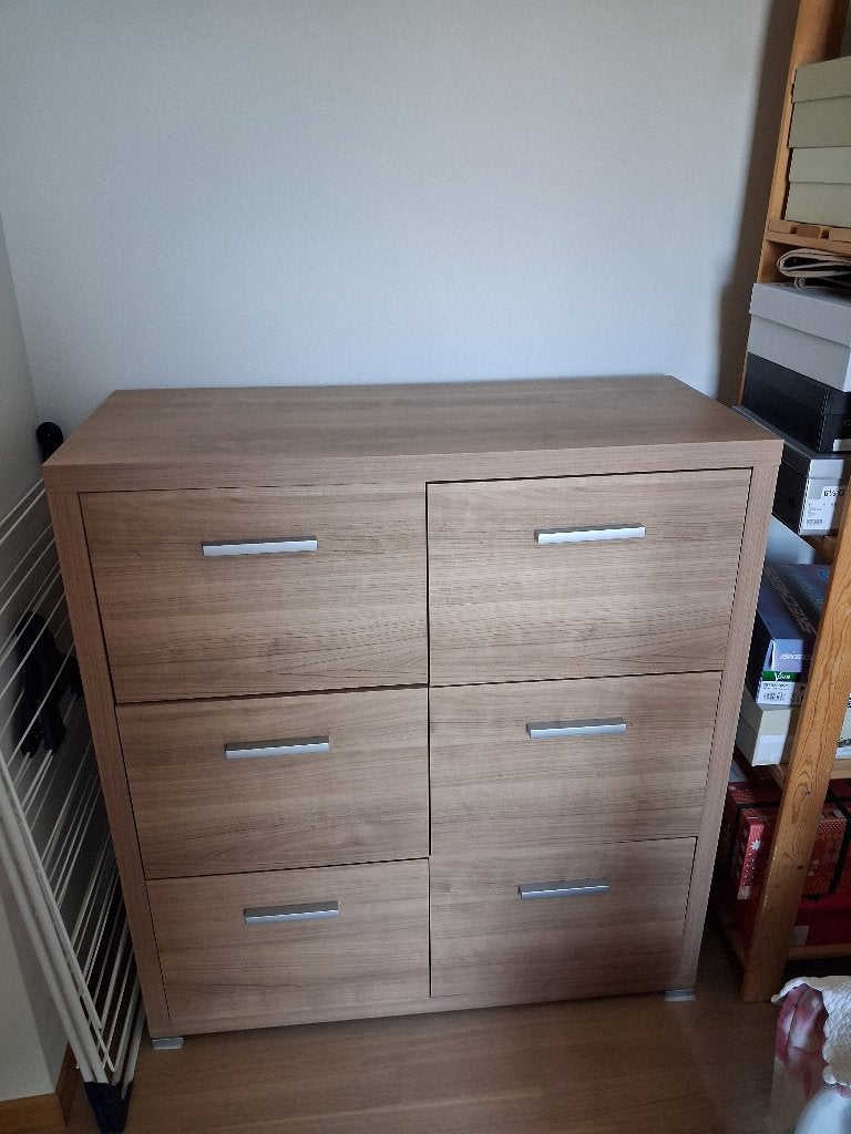 Ladekast met 6 lades en 2 interne lades, Maison & Meubles, Armoires | Commodes, 25 à 50 cm, 5 tiroirs ou plus, Comme neuf, Enlèvement