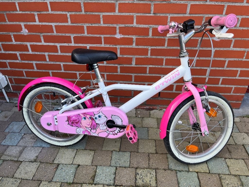 B'twin Docto Girl 500 kinderfiets - 16 inch - 4-6 jaar, Ophalen, Velgrem, Btwin Decathlon, 16 tot 20 inch