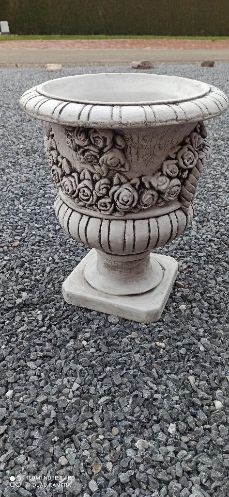 Bloempot 1 in beton, Tuin en Terras, Tuinbeelden, Ophalen, Nieuw, Beton, Overige typen