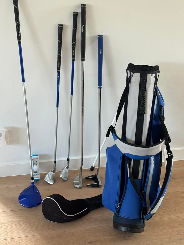 Kinder golf set start, Sport en Fitness, Ophalen, Zo goed als nieuw, Tas