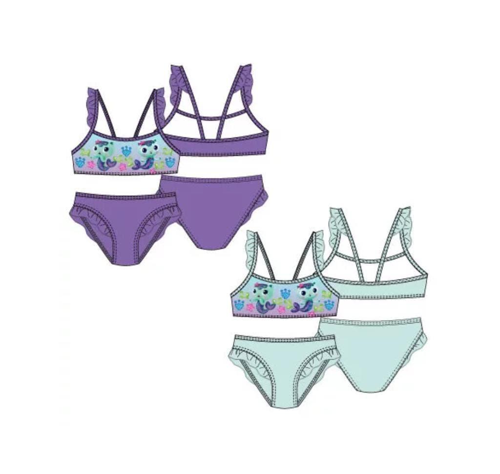 Gabby's Poppenhuis Bikini Meermin - Maat 98 - 104 - 128, Kinderen en Baby's, Kinderkleding | Kinder-zwemkleding, Maat 98, Bikiniset