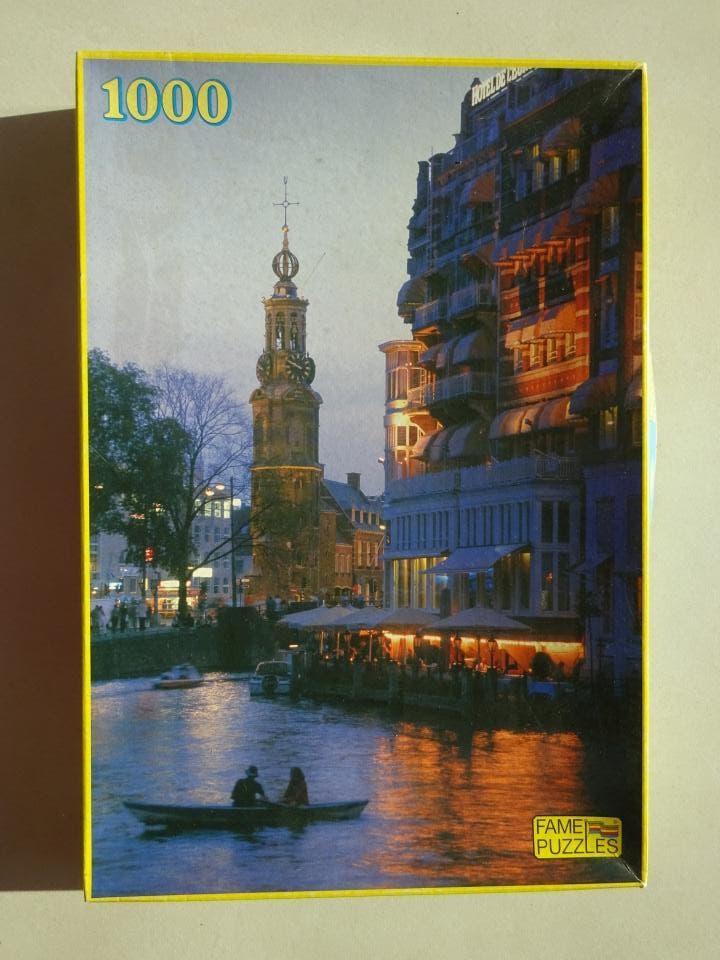 Puzzel Amsterdam 1000 st 3 + 1 gratis, Enlèvement ou Envoi, 500 à 1500 pièces, Comme neuf, Puzzle