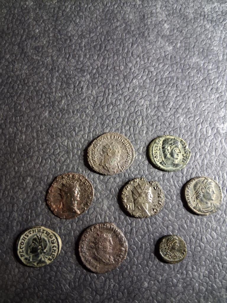Lot de 8 pièces d'époque romaine., Enlèvement ou Envoi