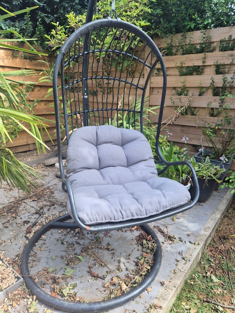 Fauteuil hamac d'extérieur avec coussin, Jardin & Terrasse, Hamacs, Enlèvement, Comme neuf, Une personne, Extérieur
