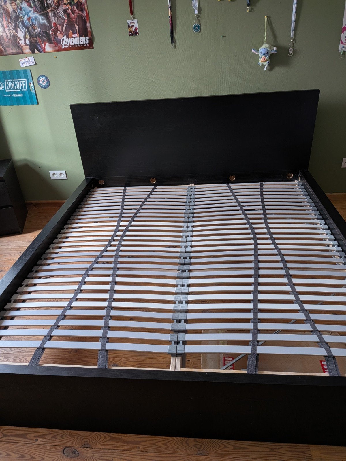 malm bed, Enlèvement, Utilisé, 180 cm, 200 cm