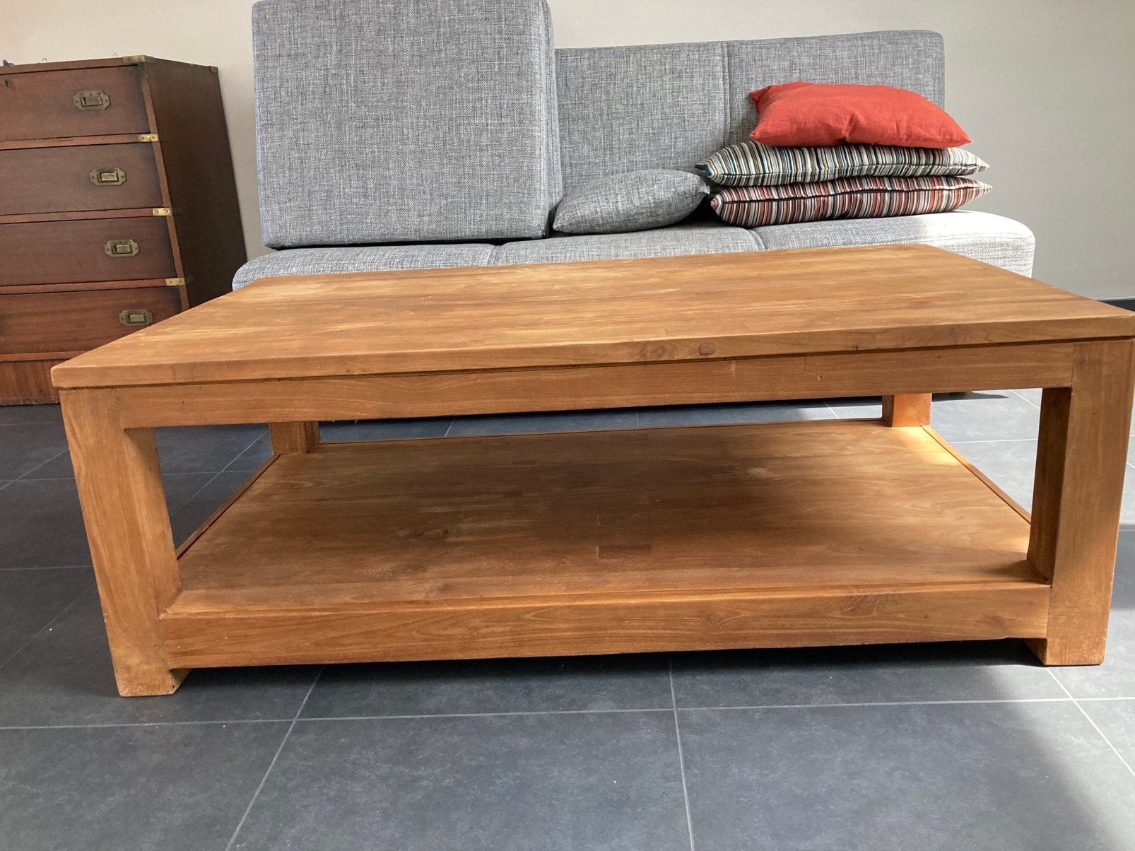 Salontafel teak, Ophalen, Gebruikt, Teakhout