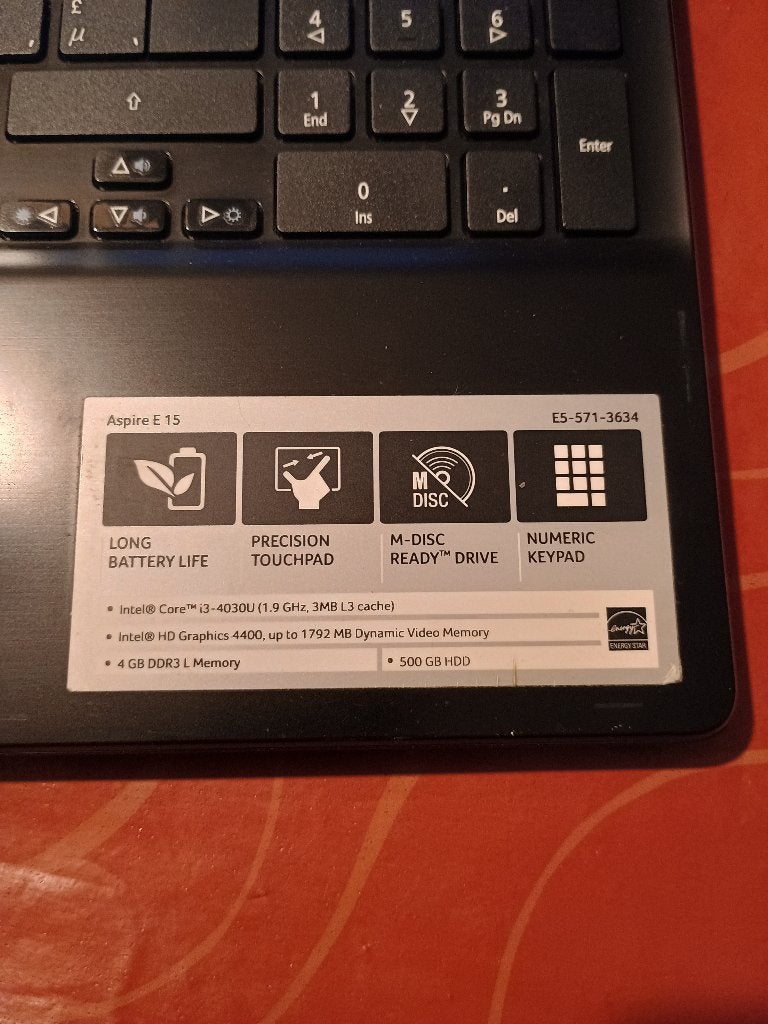 Acer Aspire E15 I3, Ophalen, Gebruikt, Acer