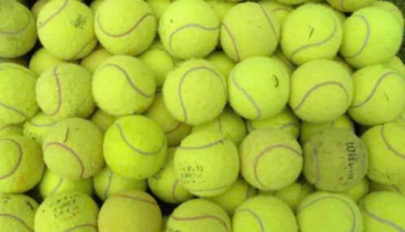 Gratis gebruikte tennisballen, Ophalen, Gebruikt, Ballen