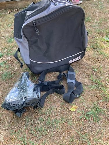 Double sacoche vélo pour porte-bagages THULE (Avec housse), Fietsen en Brommers, Ophalen, Zo goed als nieuw