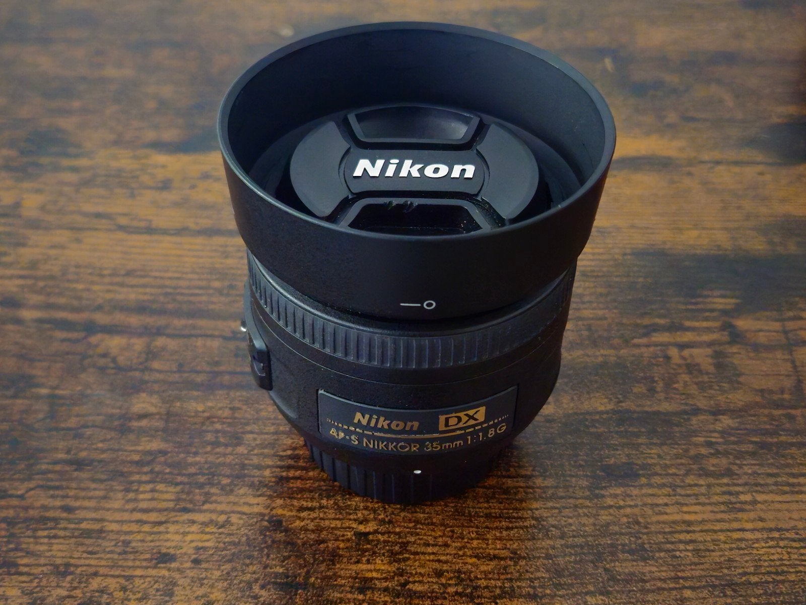 Objectif Nikon AF-S 35 mm f/1,8G DX, Pare-soleil, 35 mm, Nikon, Comme neuf