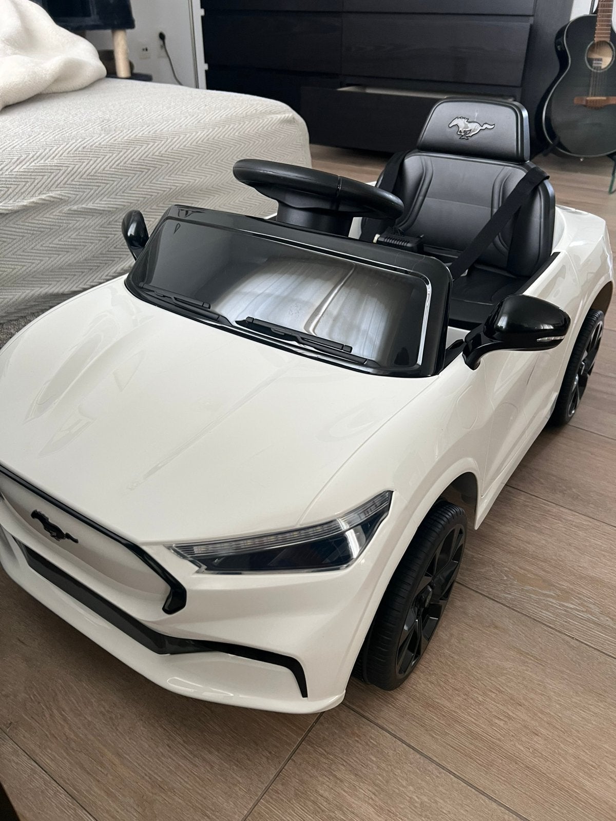 MUSTANG Elektrische wagen voor kinderen Wit, Comme neuf