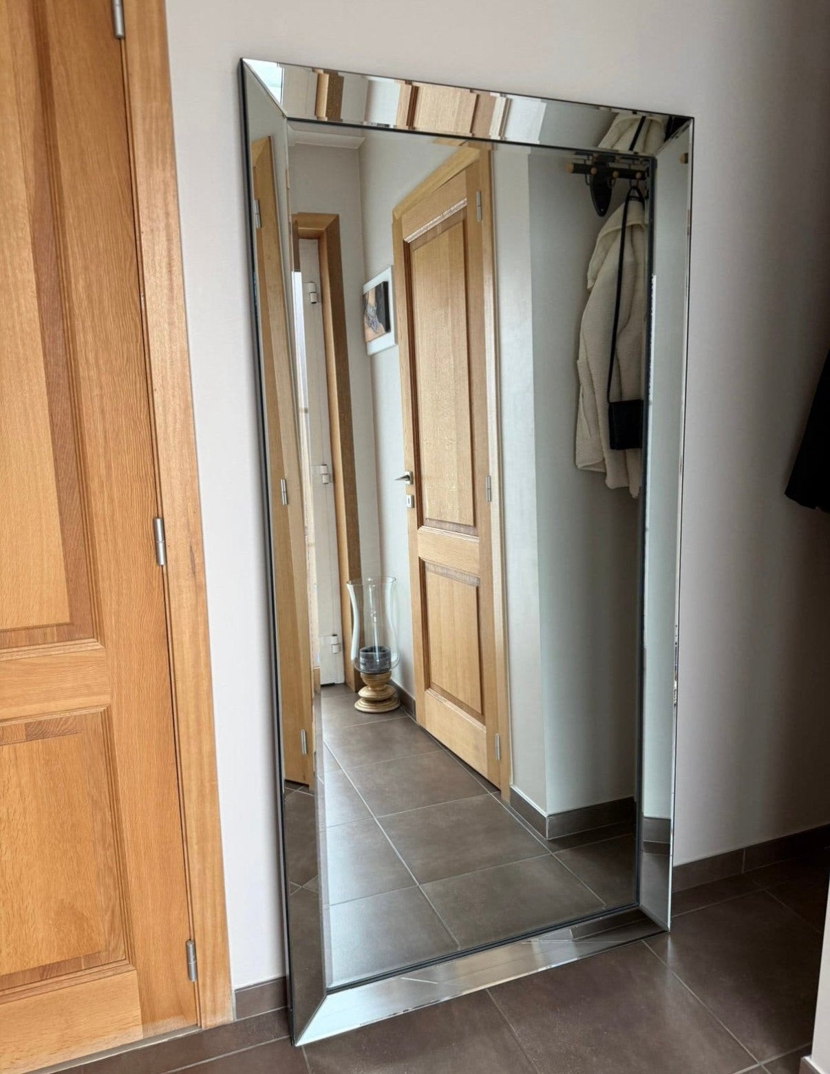 Staande spiegel, Huis en Inrichting, Ophalen, Zo goed als nieuw