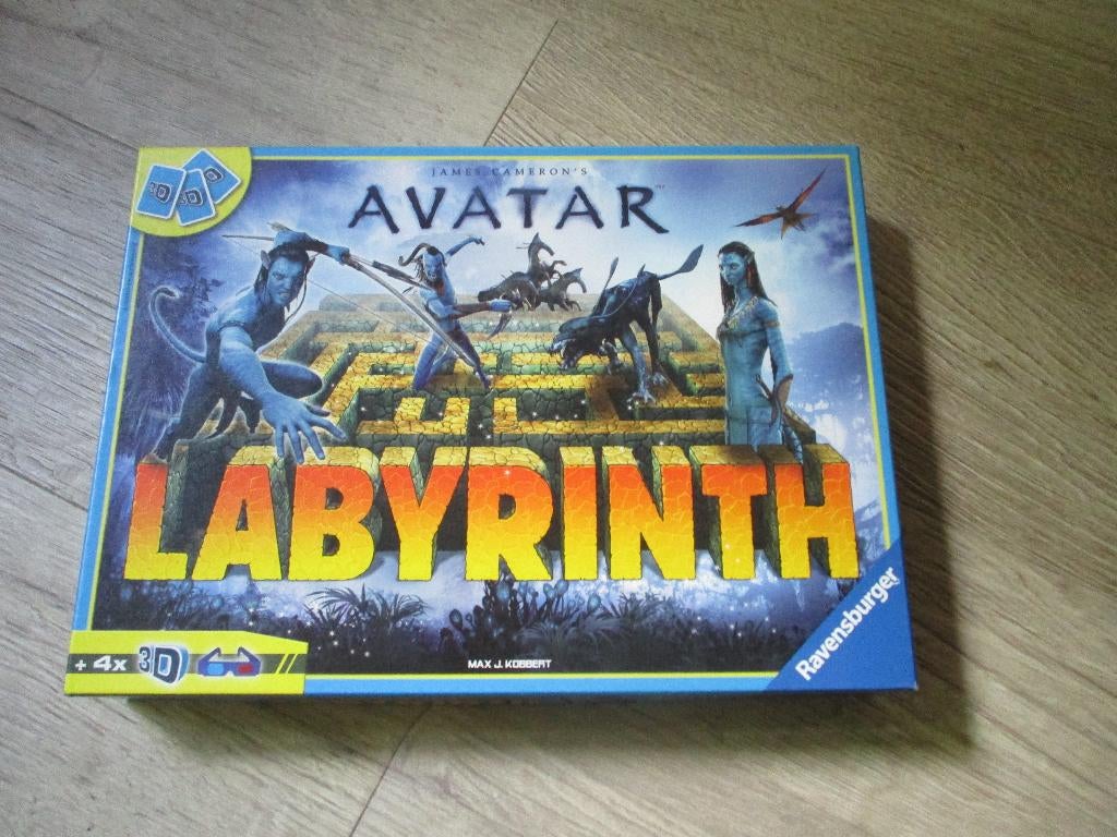 bordspel Labyrinth Doolhof Avatar + 3d brillen, Hobby en Vrije tijd, Een of twee spelers, Ophalen of Verzenden, Nieuw