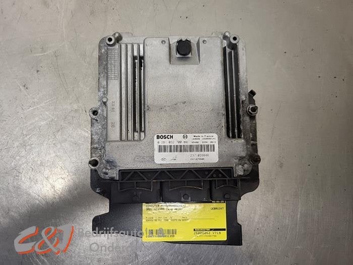 Ordinateur gestion moteur d'un Opel Vivaro, -, Opel, 3 mois de garantie, Utilisé