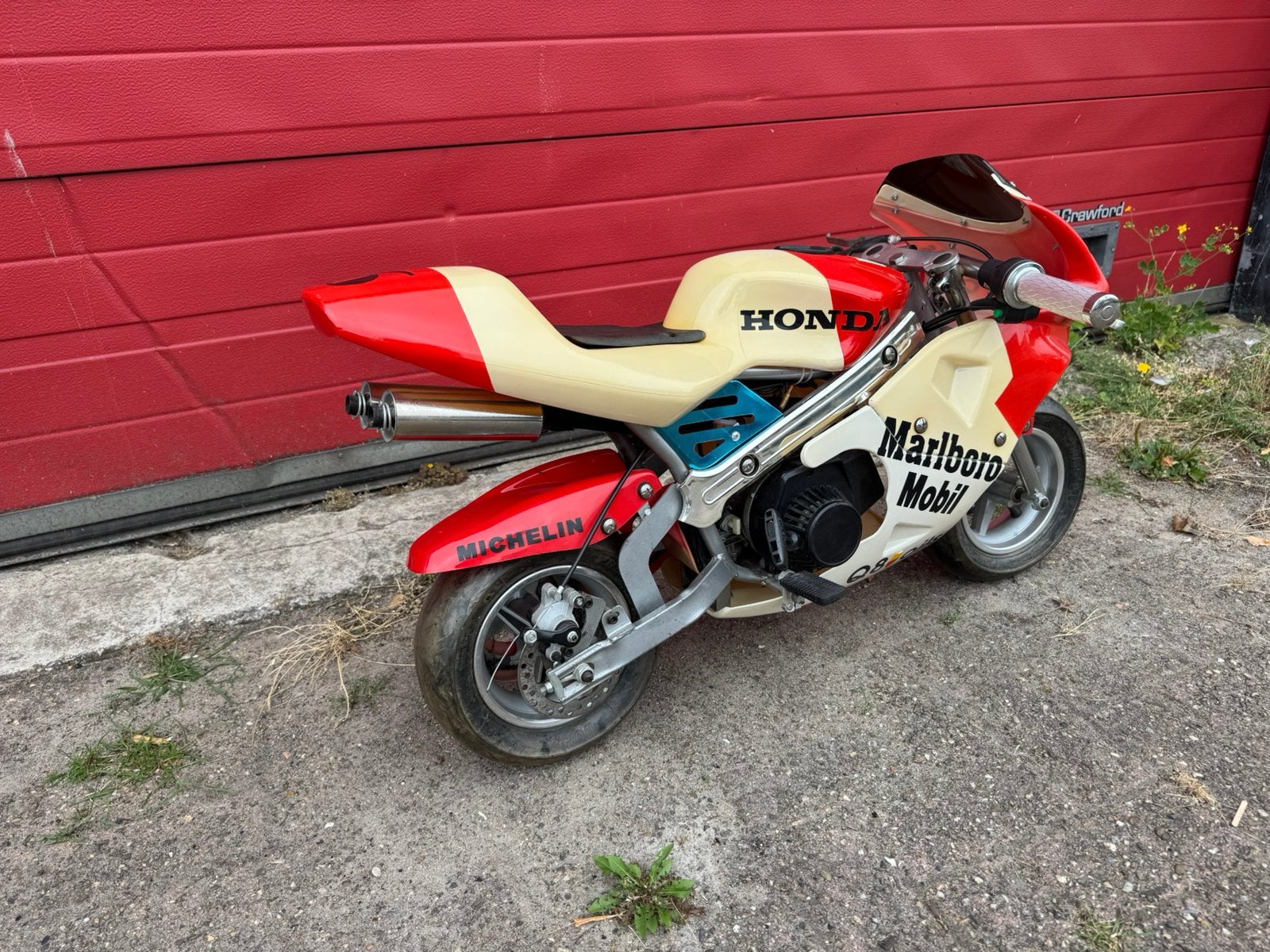 Vintage Honda Marlboro pocket bike, Ophalen, Gebruikt, Schijfrem, Pitbike