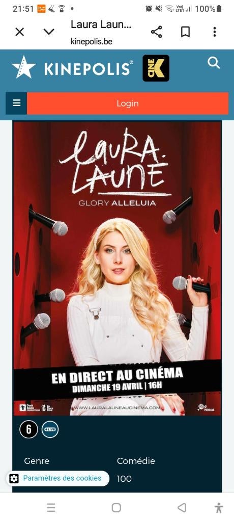 2places cinema direct, Tickets & Billets, Deux personnes