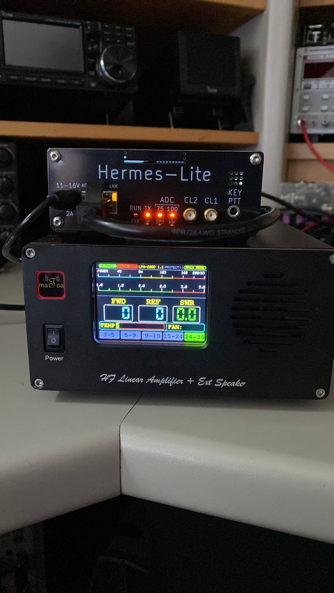 Hermes Lite 2 met Linear 200 Watt SDR, Telecommunicatie, Ophalen, Zo goed als nieuw