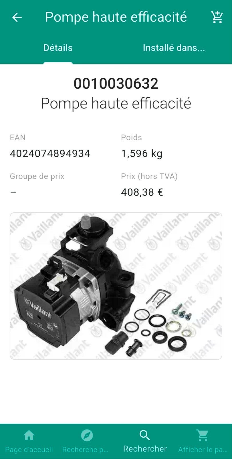 Pompe Vaillant ecoTEC Pro/ecoTEC Plus 100% neuve, Enlèvement ou Envoi, Neuf