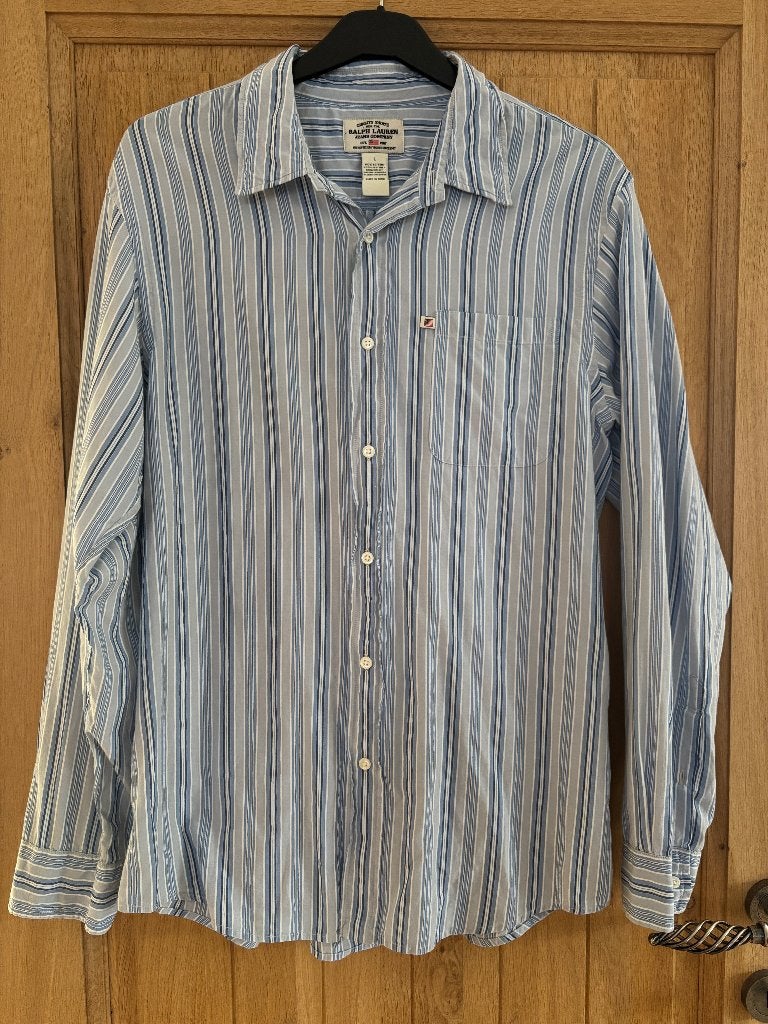 Overhemd Ralph Lauren (L) - nieuw, Blauw, Ralph Lauren, Nieuw, Ophalen of Verzenden