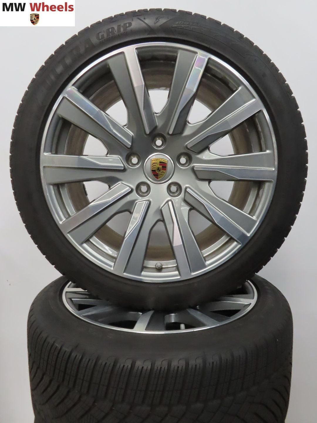 Originele Porsche Taycan 20 inch velgen winterbanden set, -, -, Banden en Velgen, 20 inch