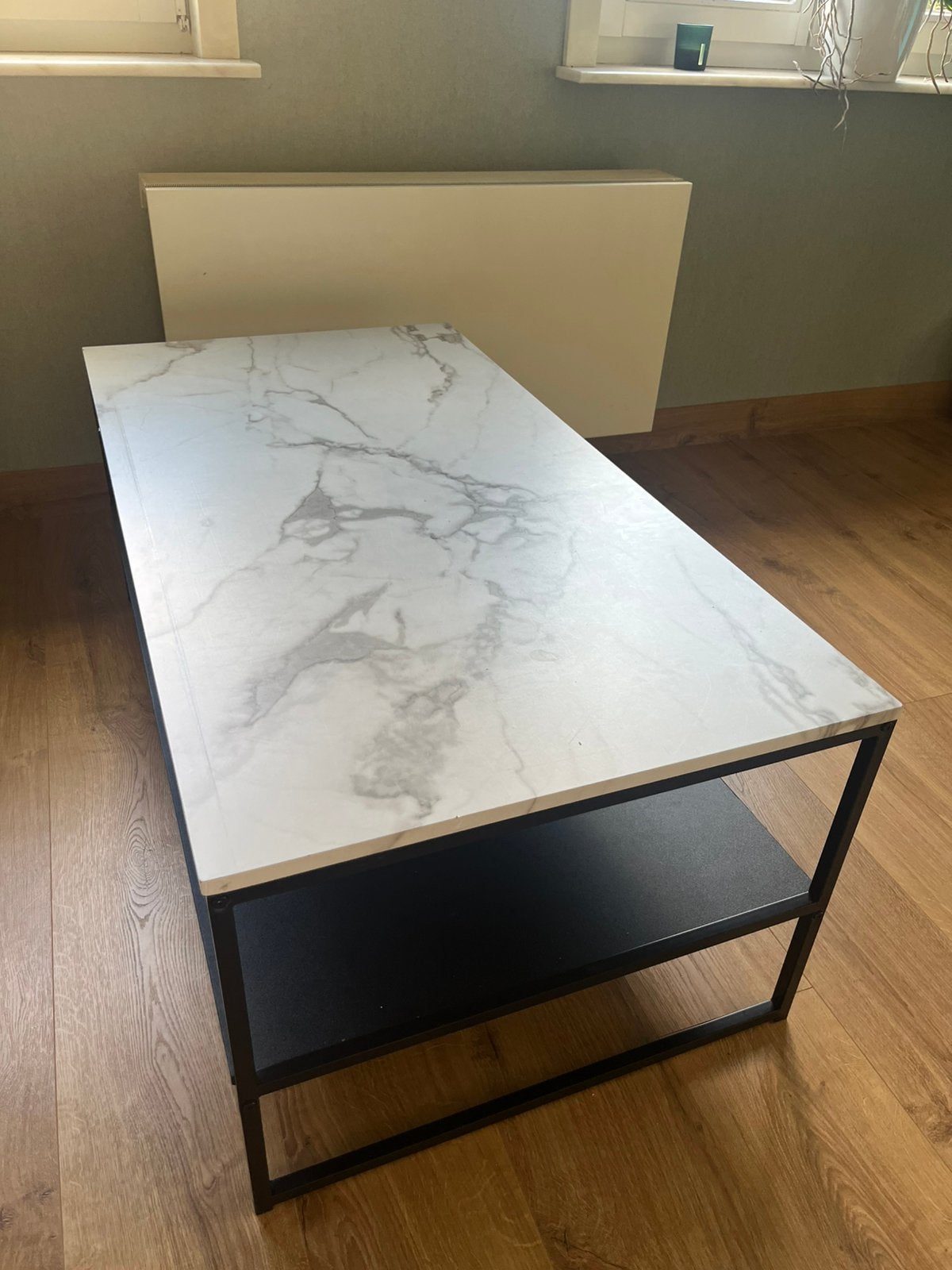Table basse effet marbre, Maison & Meubles, Enlèvement, Comme neuf