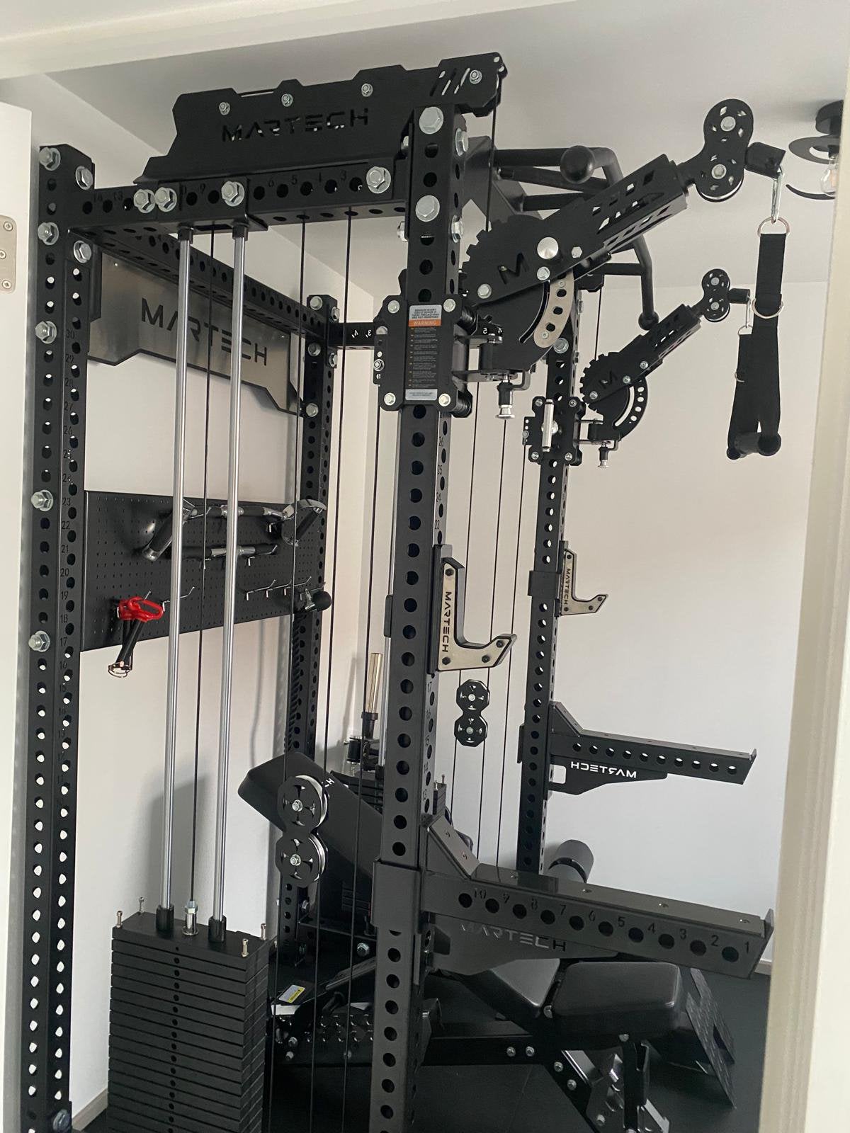 Martech M8 2in1 precision rack - verstelbare arm- showroom, Sport en Fitness, Ophalen of Verzenden, Zo goed als nieuw, Martech