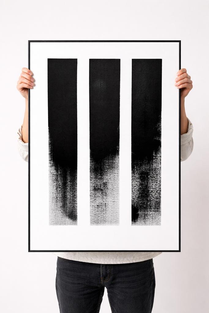Unieke canvas “Noir Essence” | Acryll op doek | 70x50cm, Ophalen of Verzenden