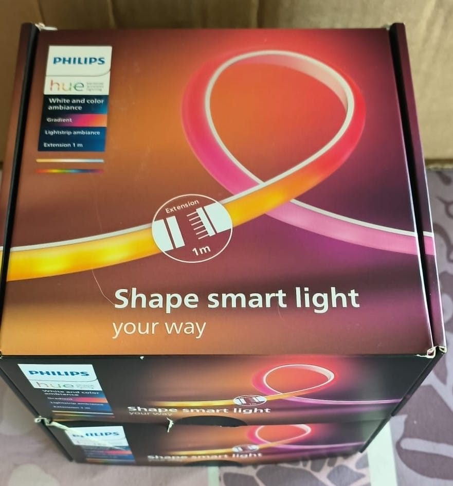 2x Philips Hue Lightstrip Extension van 1 meter, Huis en Inrichting, Lampen | Overige, Ophalen of Verzenden, Nieuw, Philips