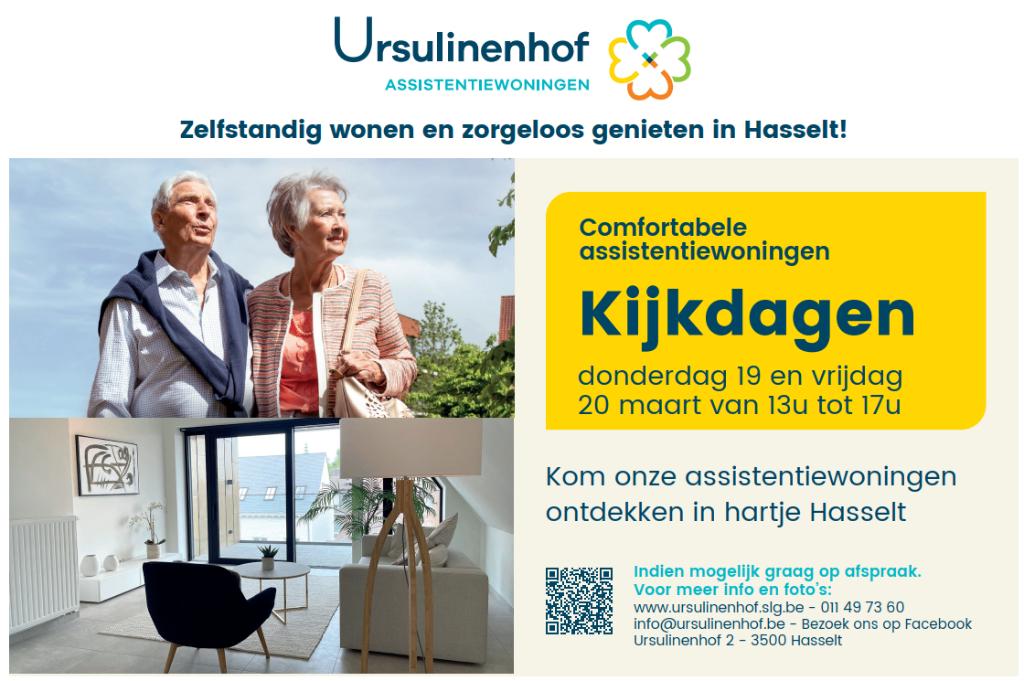 Assistentiewoningen URSULINENHOF - verschillende prijsklasse, Immo, Appartements & Studios à louer, Hasselt
