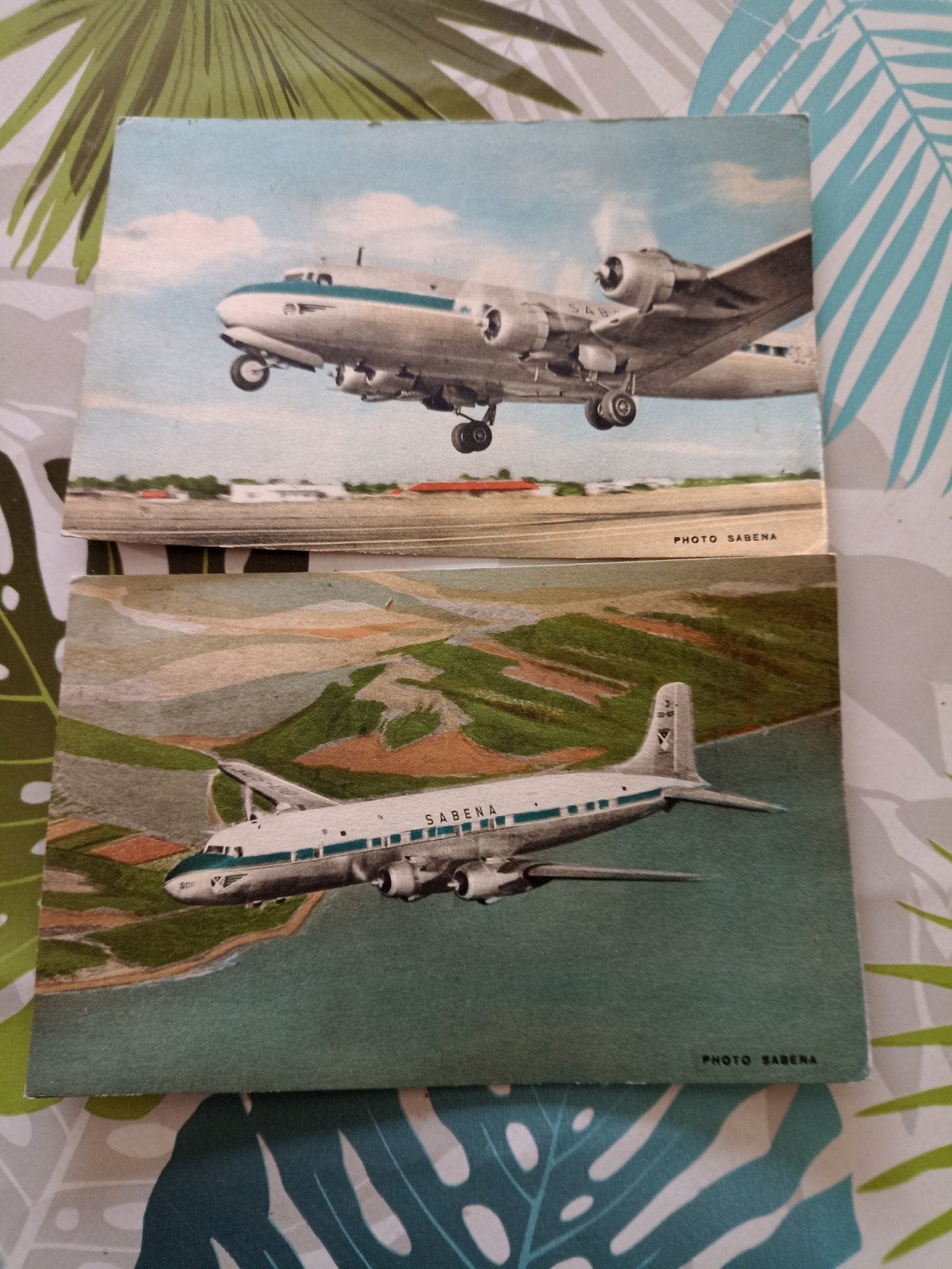 cartes postales vintage Sabena, Enlèvement ou Envoi