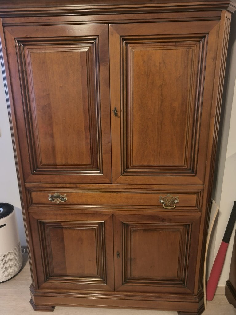 Antieke boekenkast, Ophalen, 100 tot 150 cm, 5 laden of meer, Antiek houten