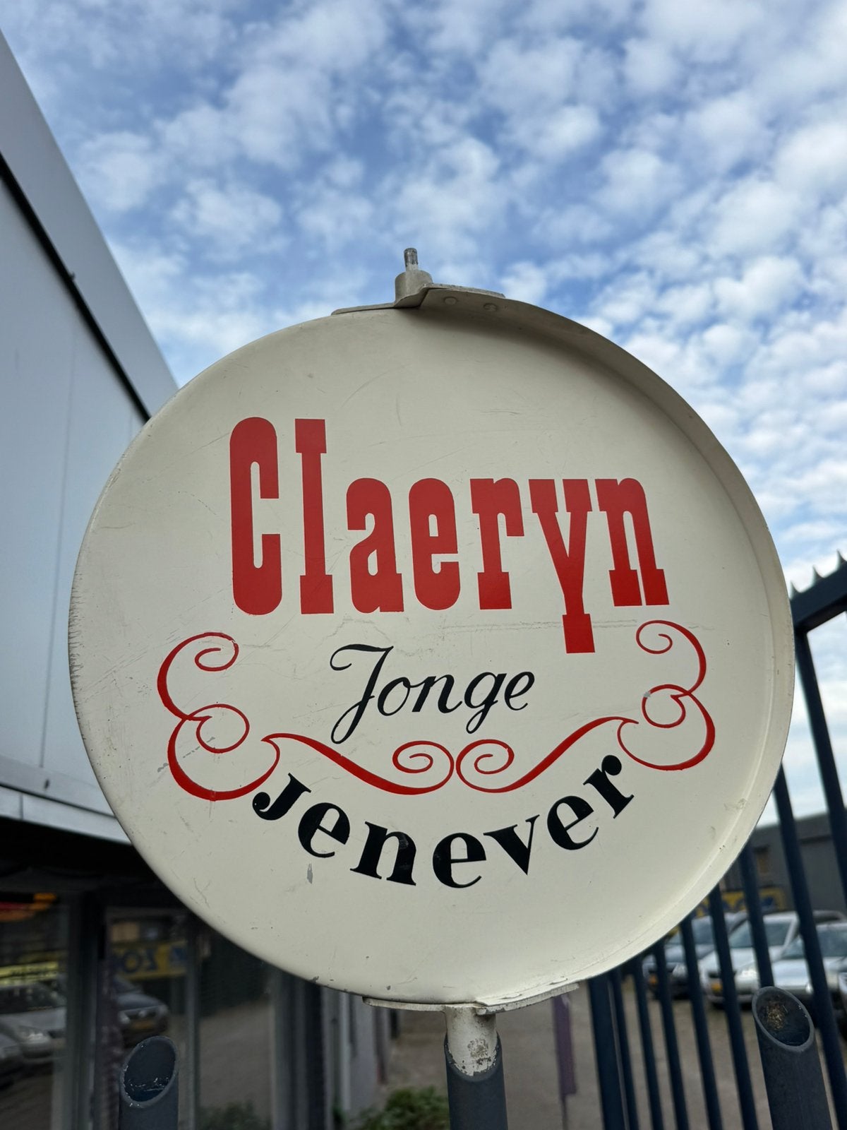 Claeryn Jenever oud reclamebord, Reclamebord, Gebruikt, ., Ophalen of Verzenden