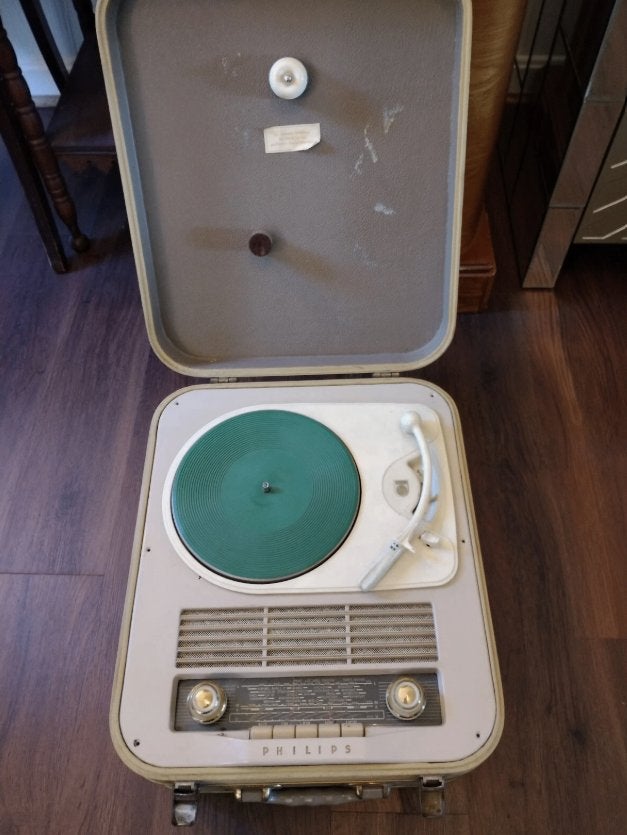 Radio-Phono-Koffer 464 HD464A Philips, Antiek en Kunst, Ophalen of Verzenden