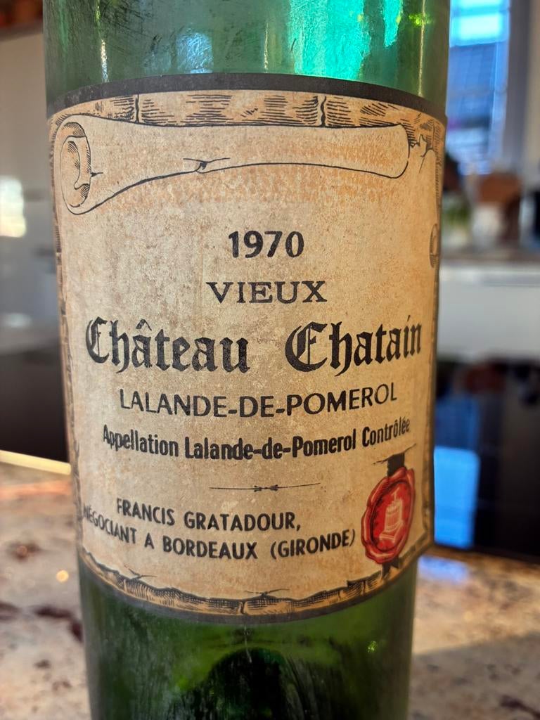 Vieux Château Chatain 1970, Ophalen, Frankrijk, Rode wijn