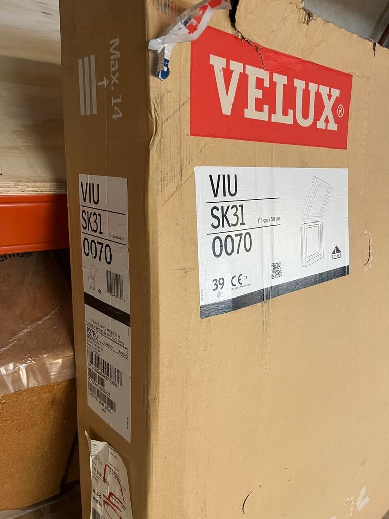 Velux VIU SK31, Ophalen, 80 tot 120 cm, 80 tot 120 cm, Nieuw