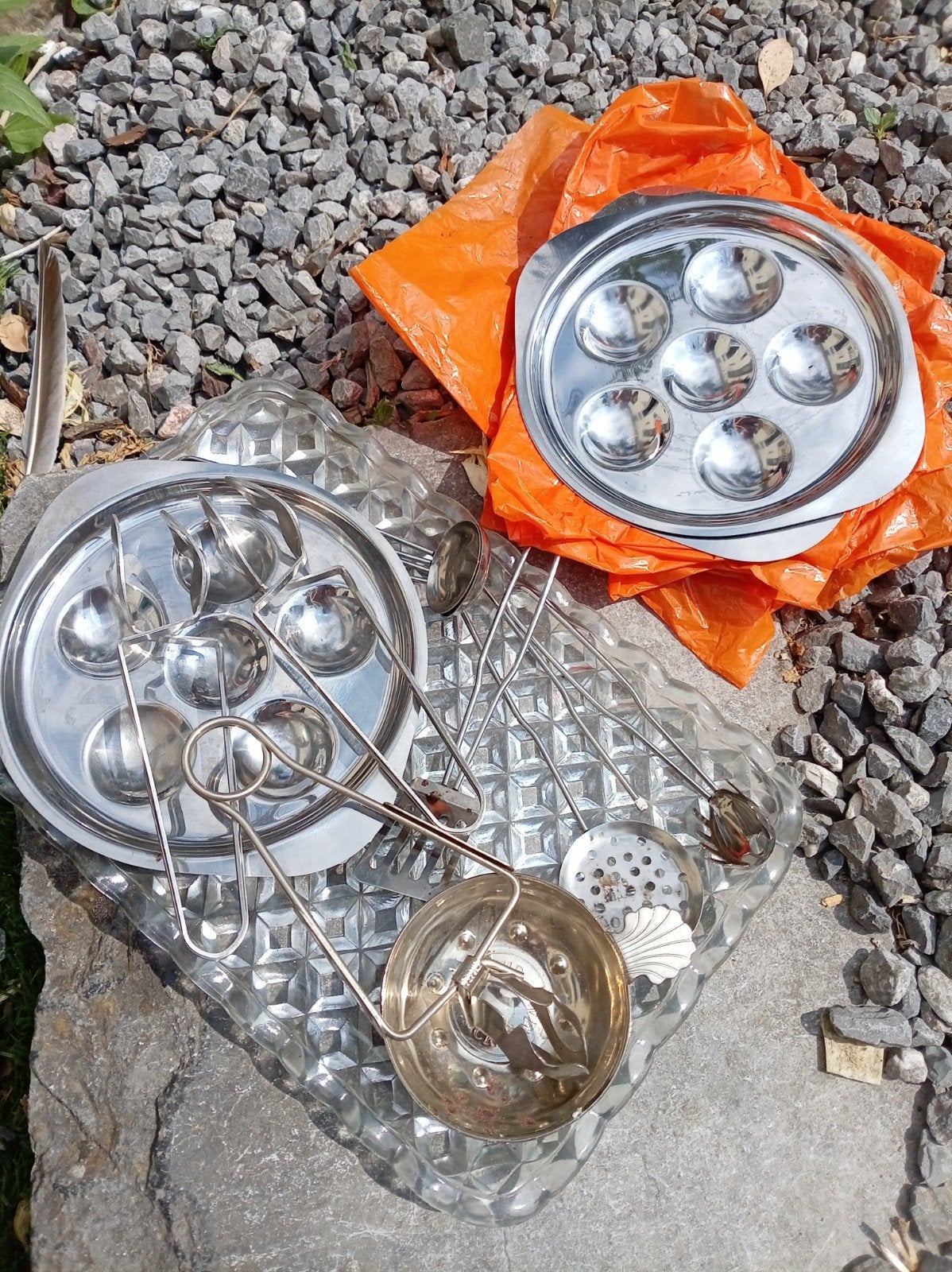 services à escargots, Set de couverts, Enlèvement, Utilisé, Inox ou Chrome