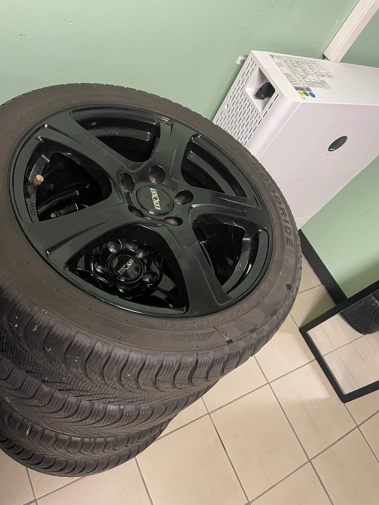 5x114.3 zwart velgen 17 inch all season good ride 225 45 r17, Ophalen, Banden en Velgen, Nieuw, 17 inch