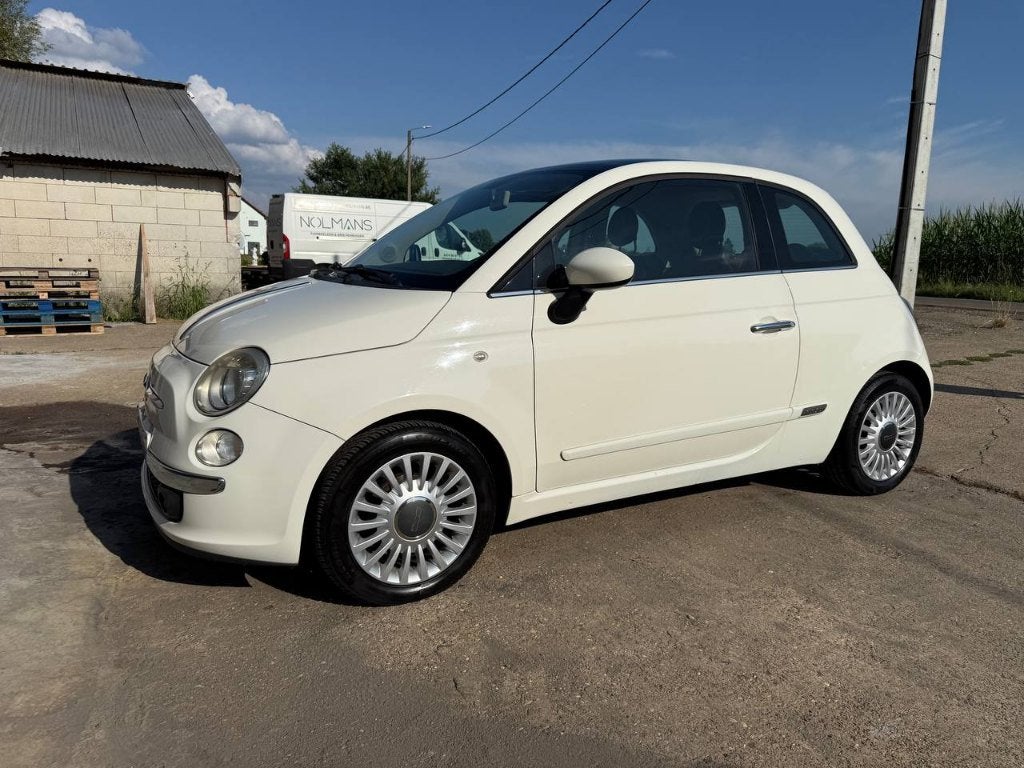 Fiat 500 1.2 benzine, Euro 5, Airco, keuring,, Auto's, Voorwielaandrijving, 1242 cc, Open dak, Leder