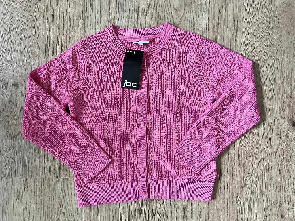 JBC, gilet/gilet Bubble Gum Rose 128 (nouveau), Enfants & Bébés, Neuf, Enlèvement ou Envoi, Pull ou Veste, JBC.