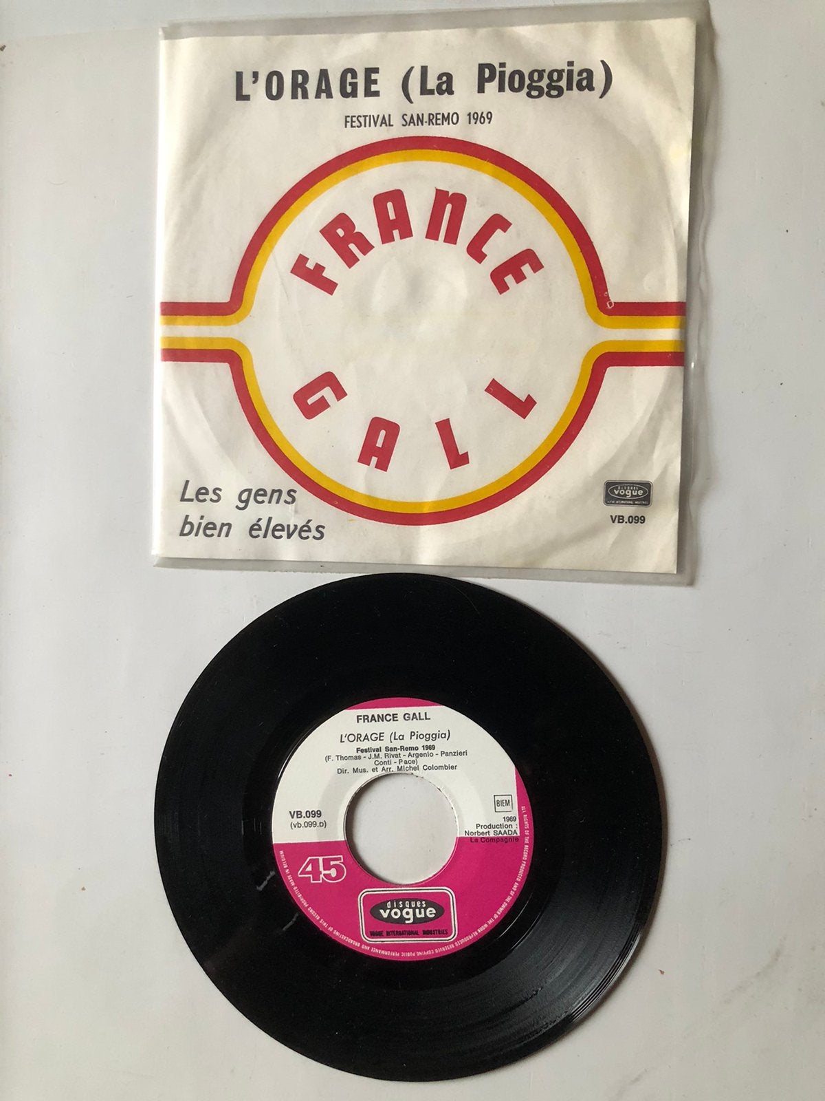 France Gall: l'orage ( 1969), Verzenden, Zo goed als nieuw