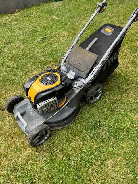 grasmachine, Tuin en Terras, Grasmaaiers, Ophalen, Cirkelmaaier, Gebruikt, Stiga